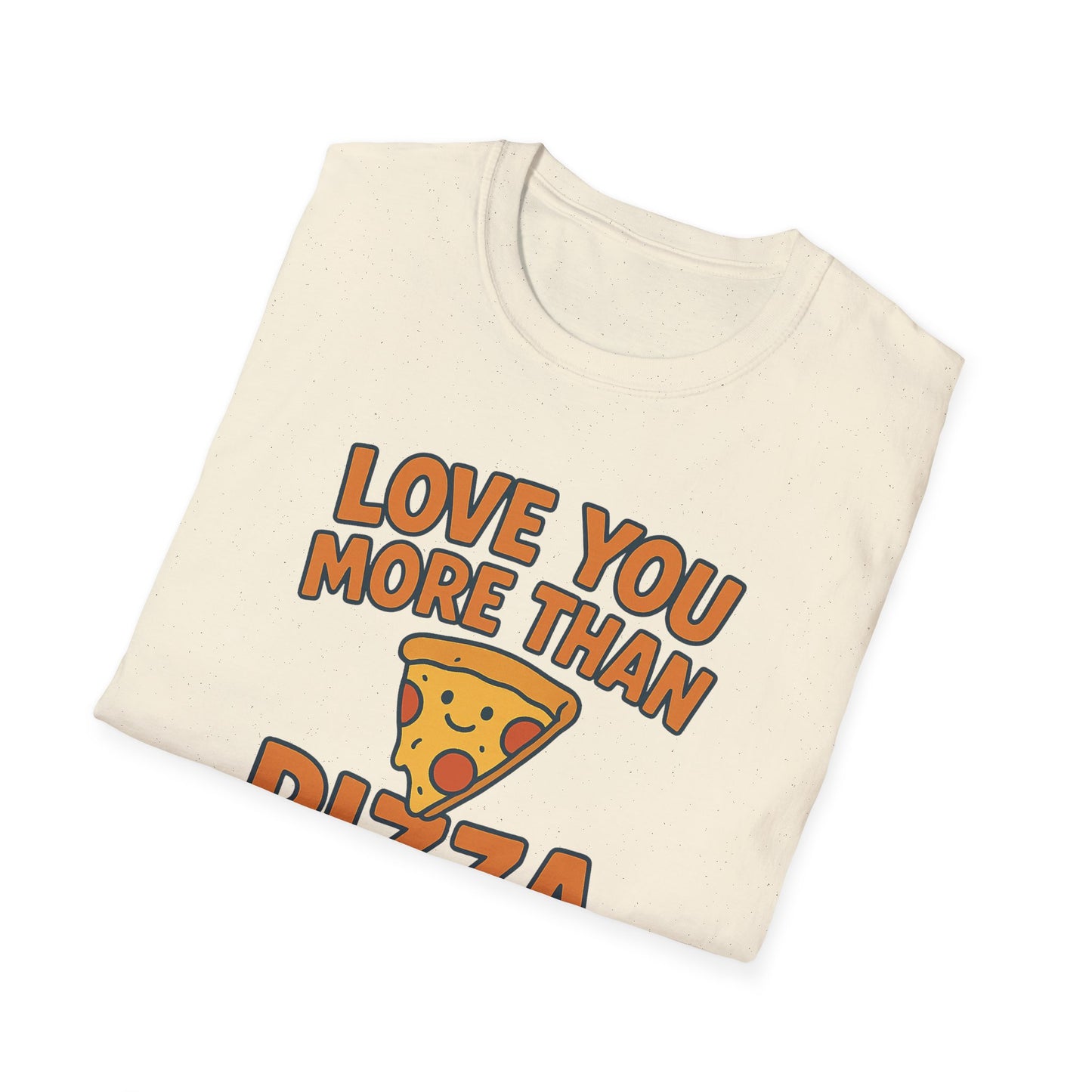 Pizza Love Proclamation: Cheesy Typography Design, Cartoon Food Humor Graphic