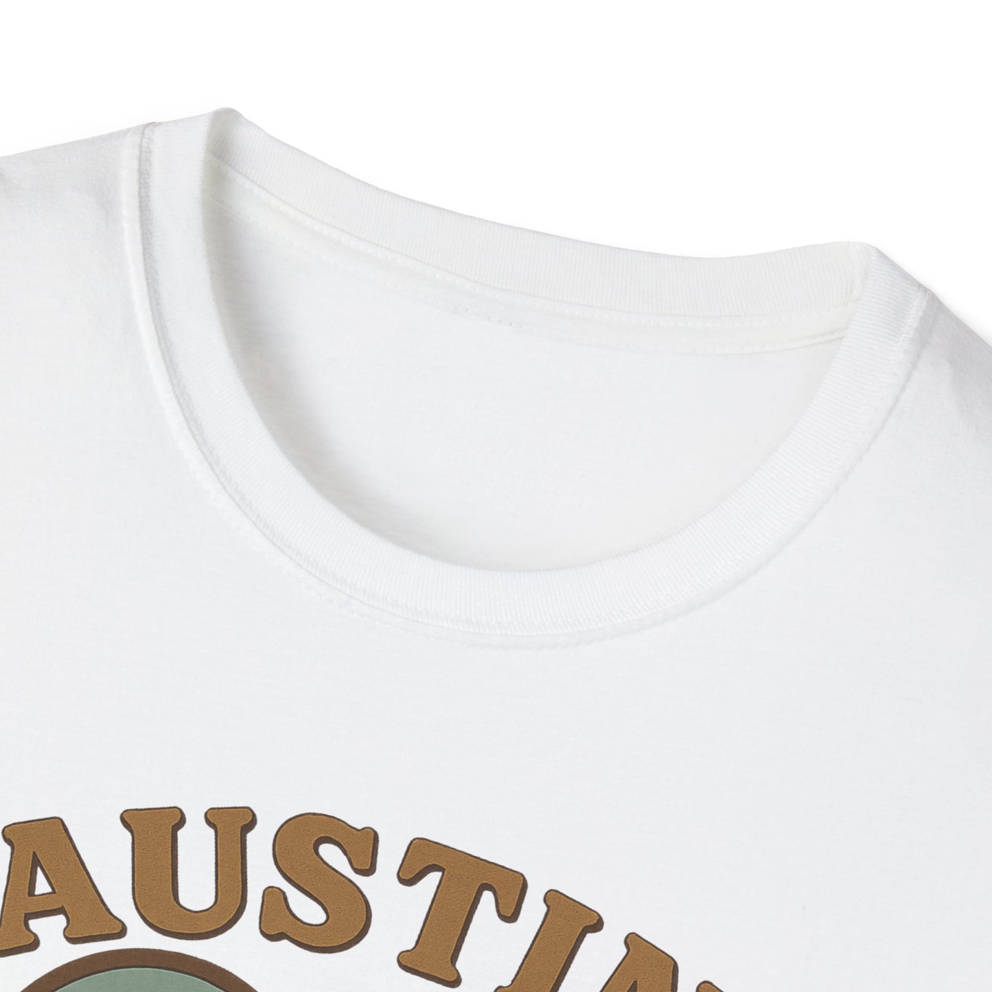 Fall in Love with Austin's Heartbeat: Unisex Gildan T-Shirt That's Batty for Texas Style!