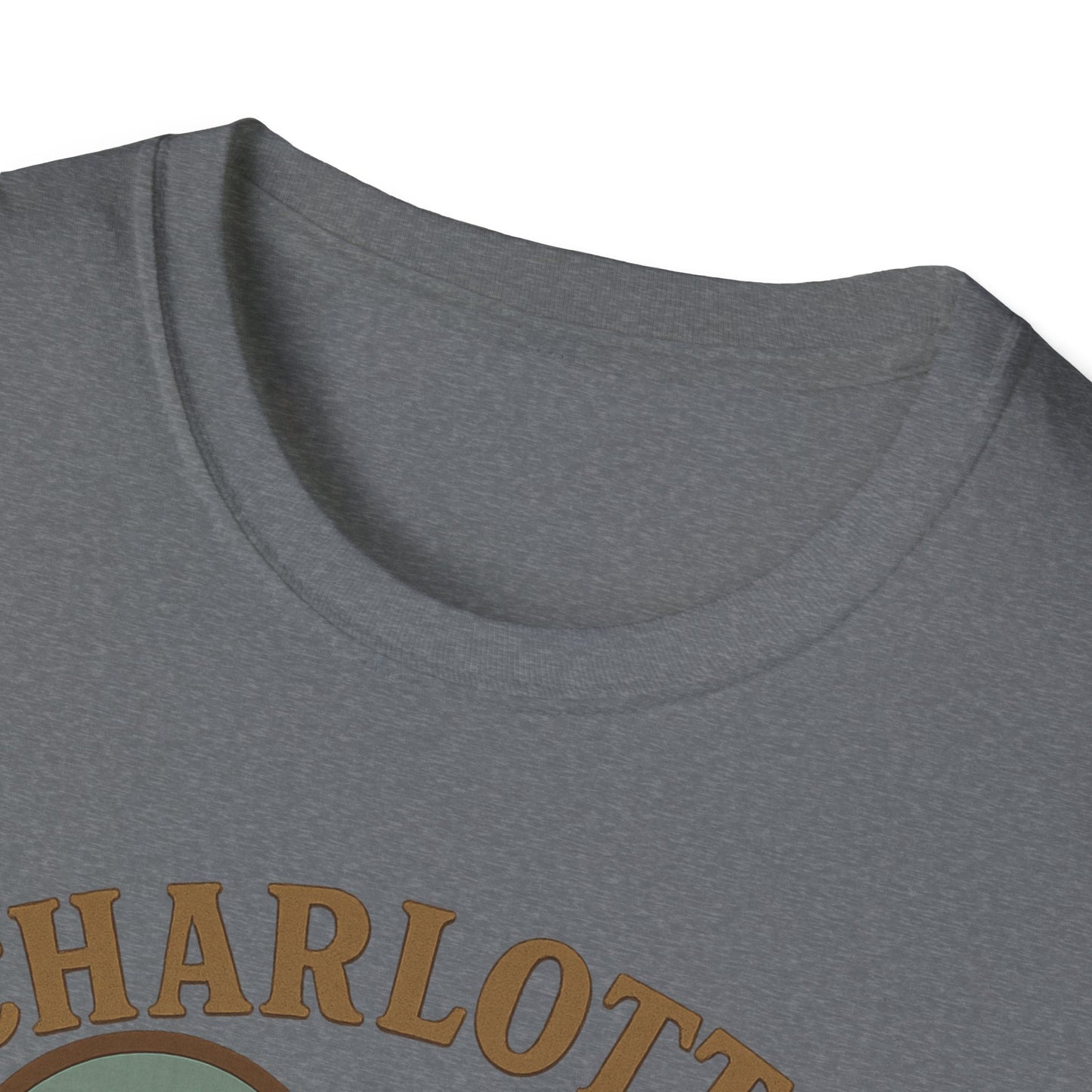 Fall in Love with Charlotte Unisex T-Shirt - Heartfelt City Skyline Style!