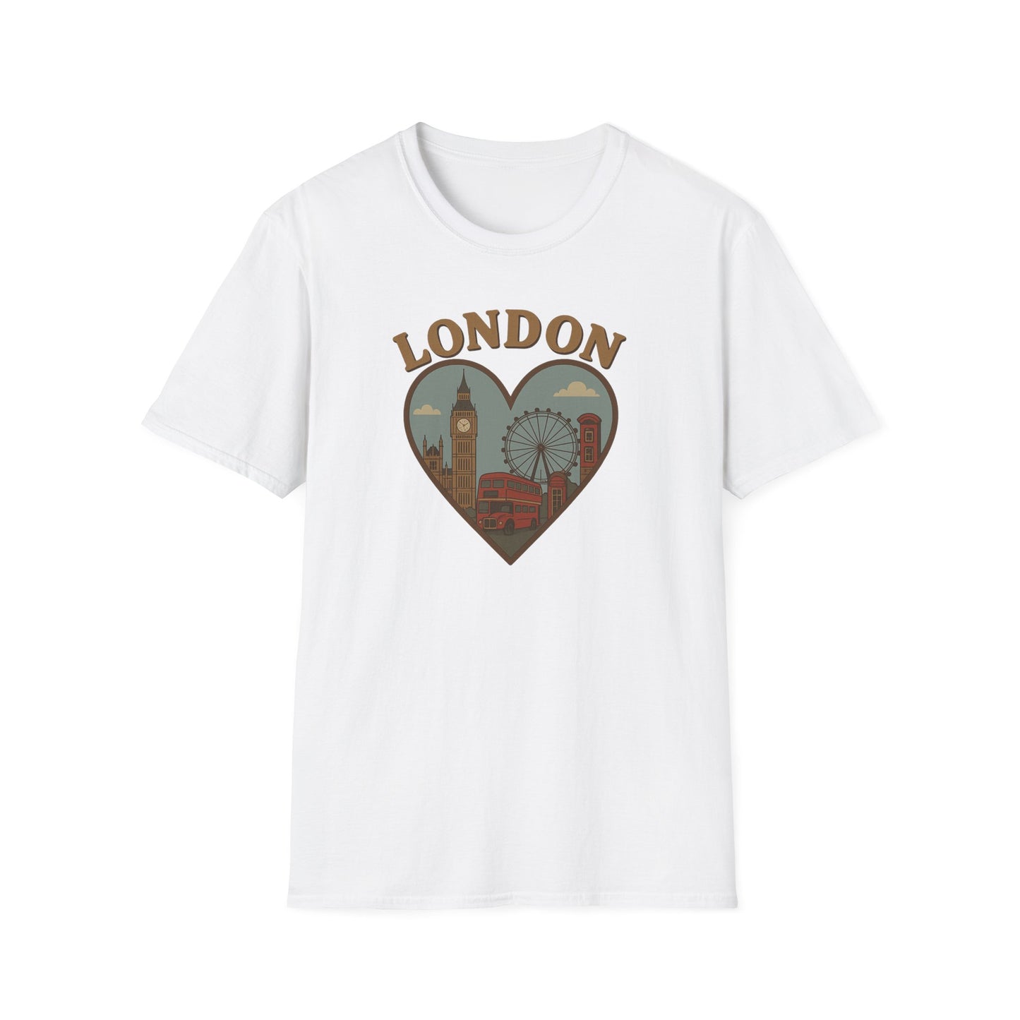 Celebrate Your Love for London with This Quirky Gildan 64000 Soft T-Shirt