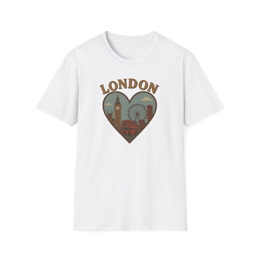 Celebrate Your Love for London with This Quirky Gildan 64000 Soft T-Shirt