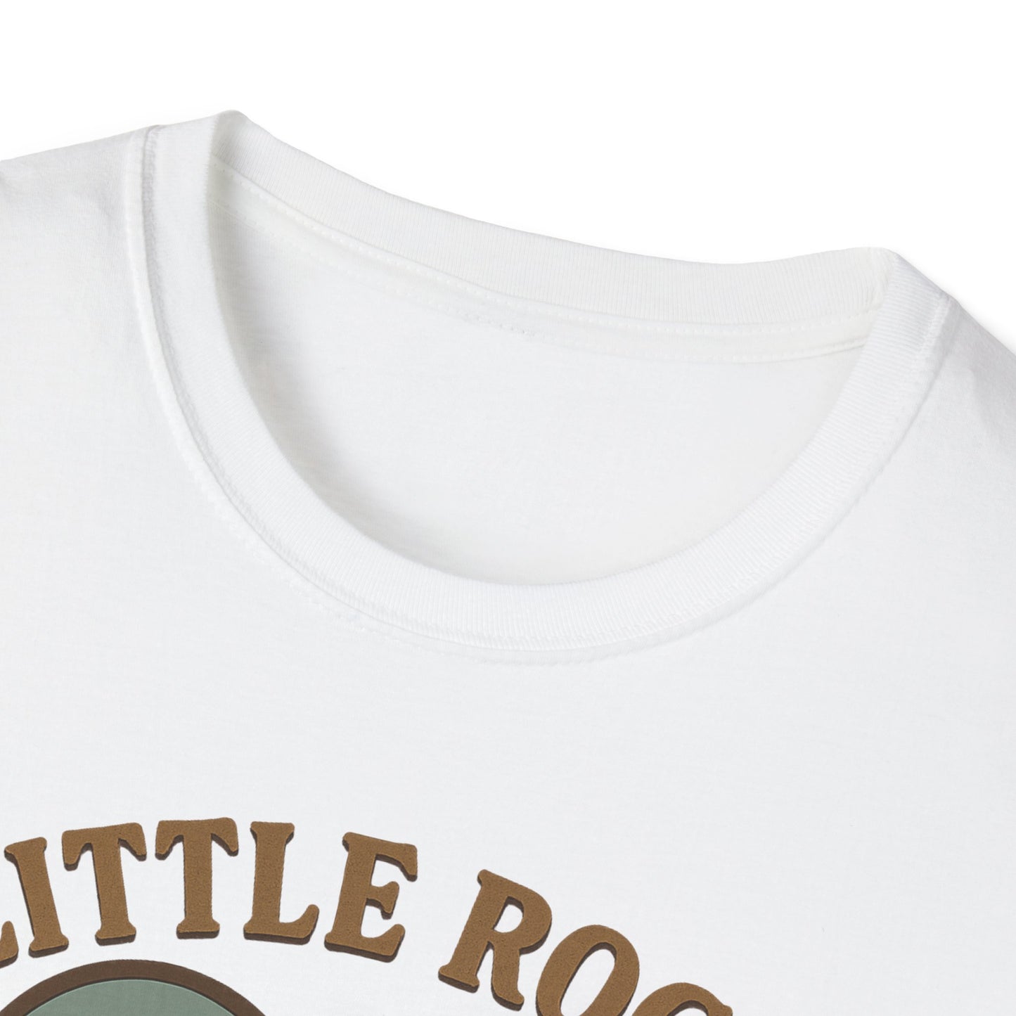 Little Rock Love Affair Graphic Tee - Embrace Arkansas Cityscape in Heart-Shaped Delight