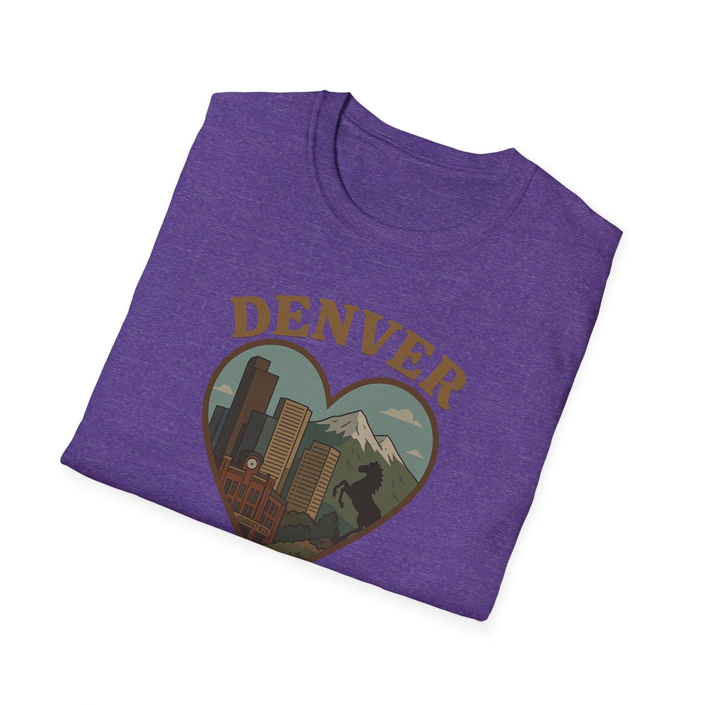 Capture the Heart of Denver with Our Iconic Skyline and Mountain Tee