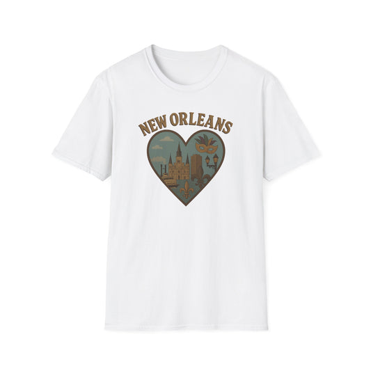 Embrace the Chaos of the Crescent City with Our New Orleans Heartbeat T-Shirt