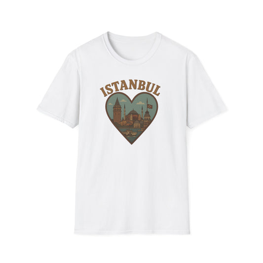 Embrace Istanbul Magic with Our Heartfelt Unisex Graphic Tee