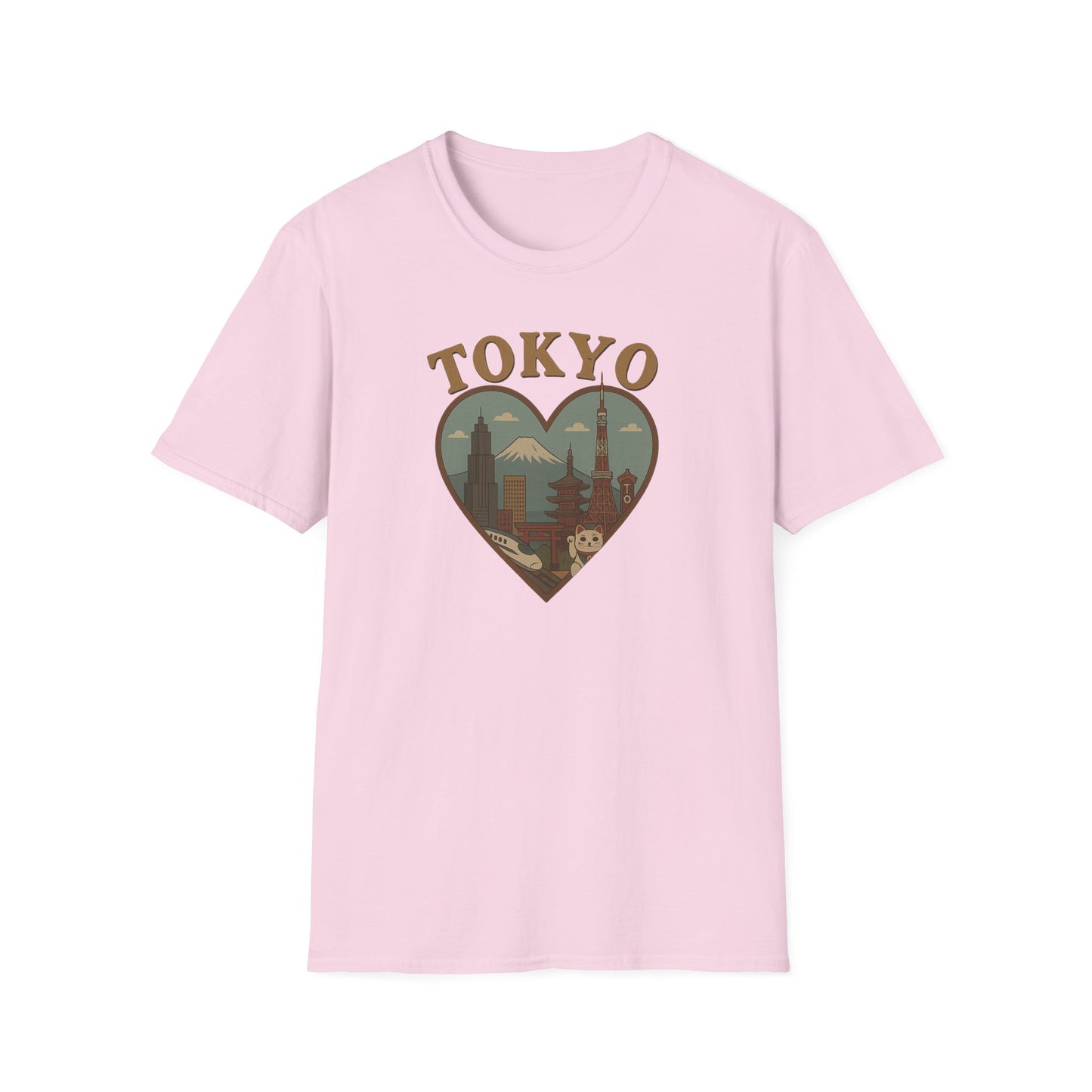 Fall in Love with Tokyo's Iconic Skyline on a Heartful T-Shirt Adventure!