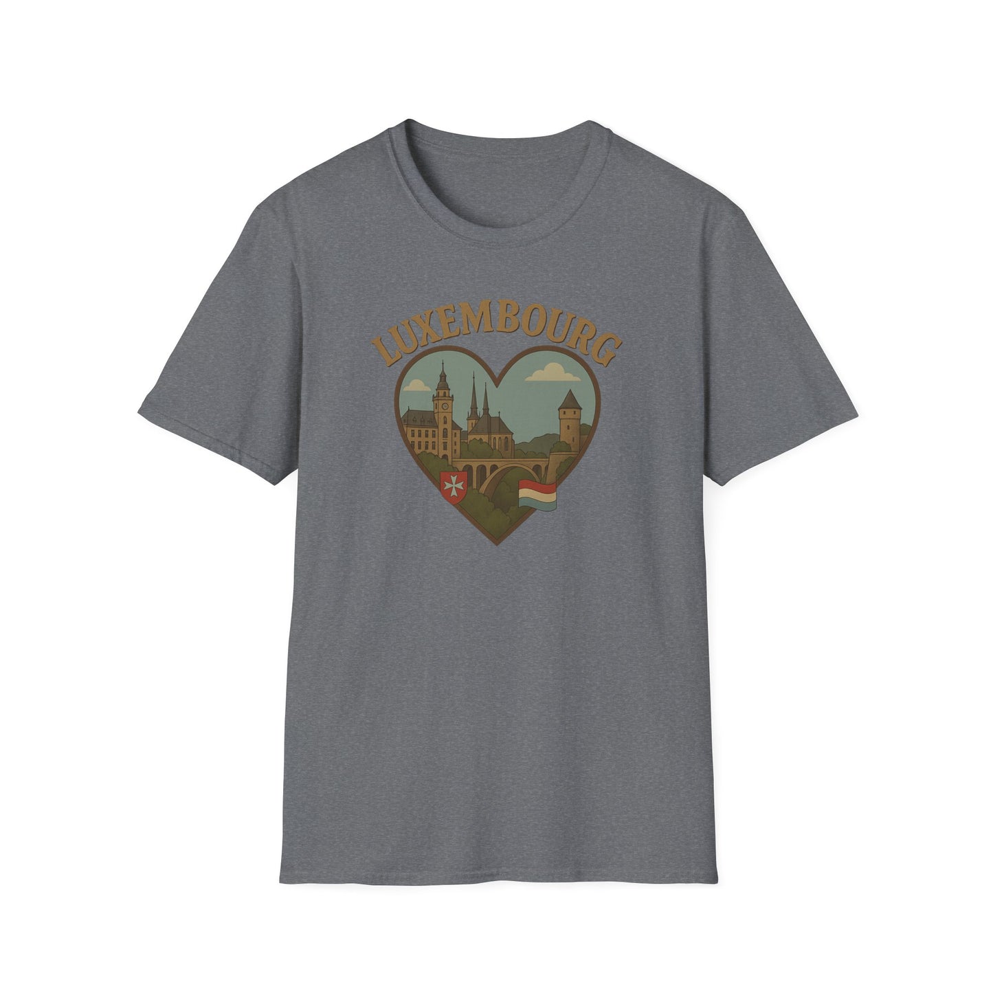 Unleash Your Inner Traveler with This Luxembourg Heartbeat Shirt!