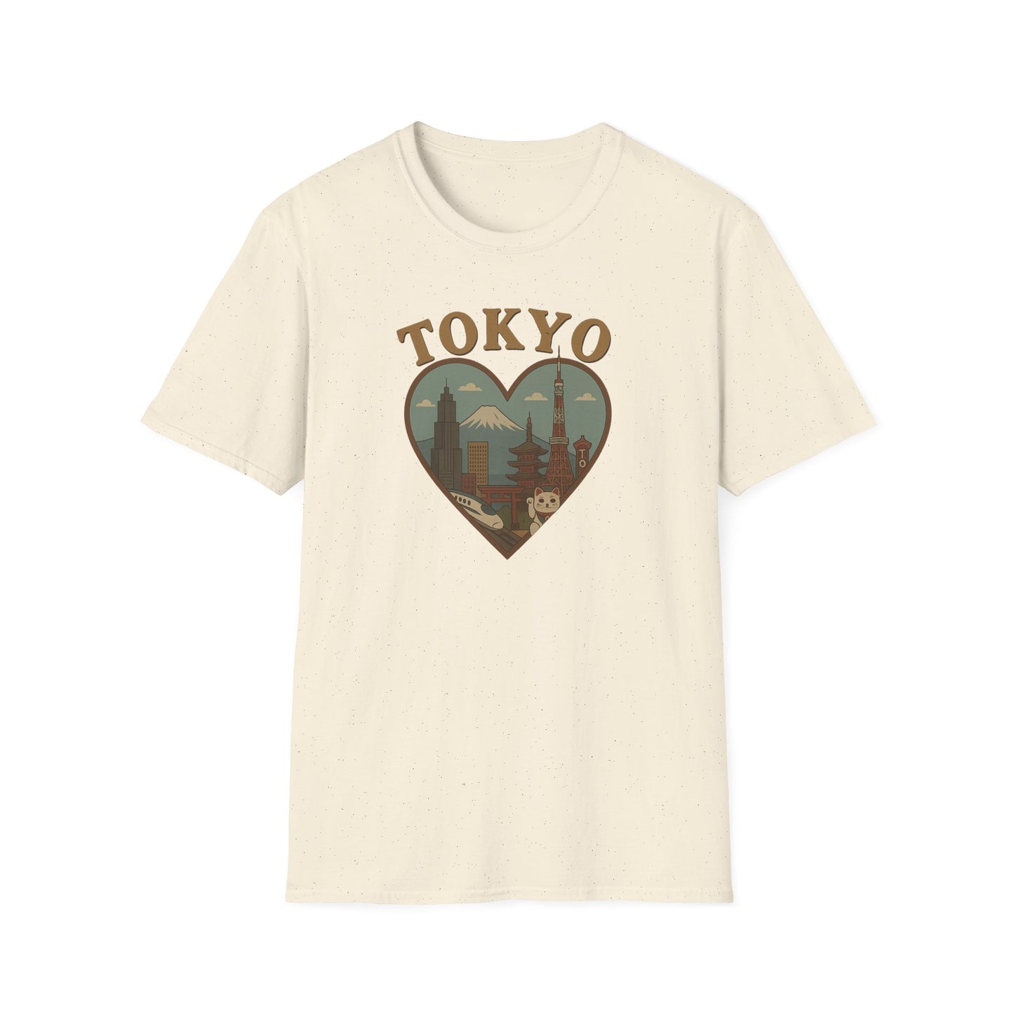Fall in Love with Tokyo's Iconic Skyline on a Heartful T-Shirt Adventure!
