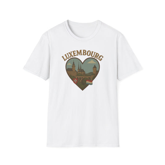 Unleash Your Inner Traveler with This Luxembourg Heartbeat Shirt!