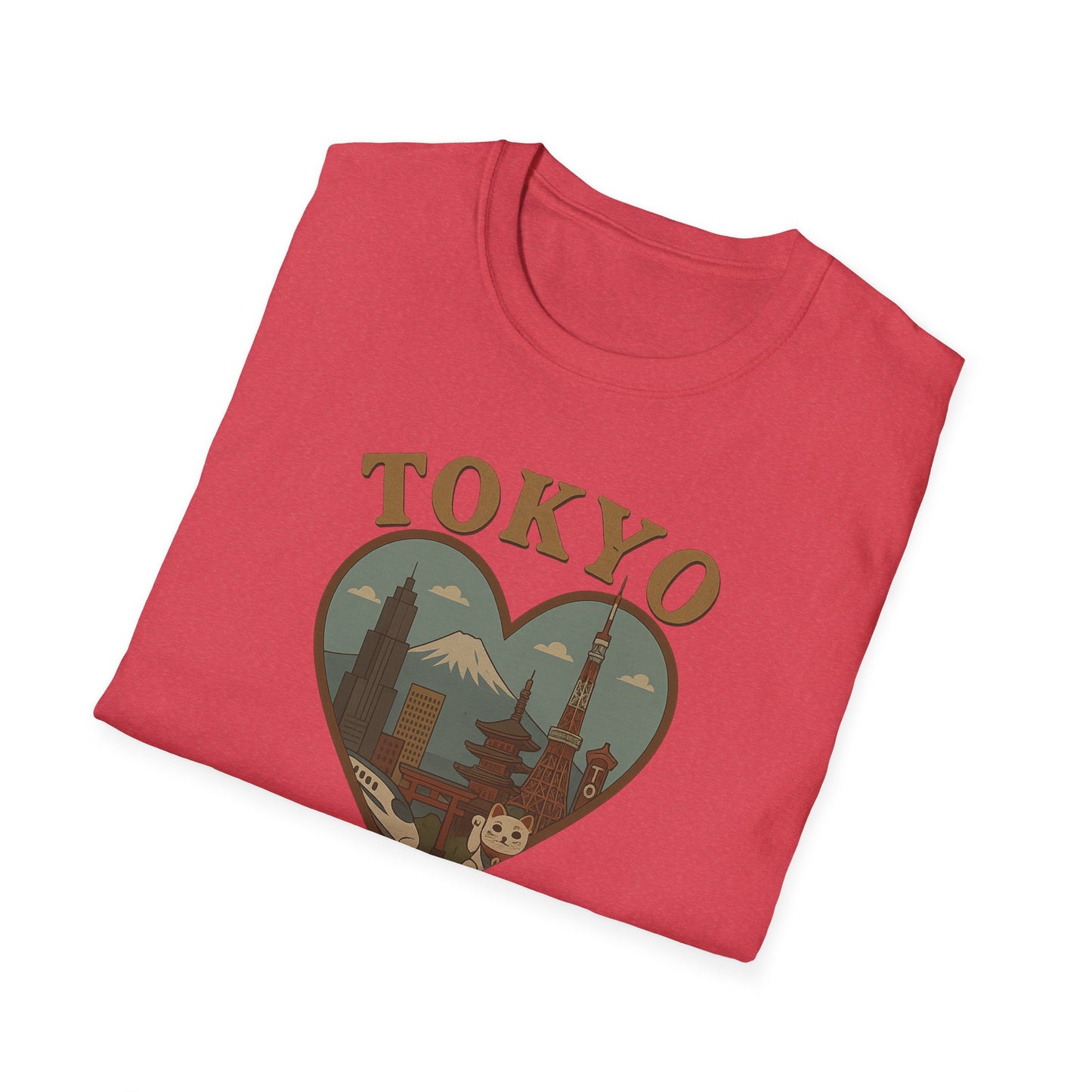 Fall in Love with Tokyo's Iconic Skyline on a Heartful T-Shirt Adventure!