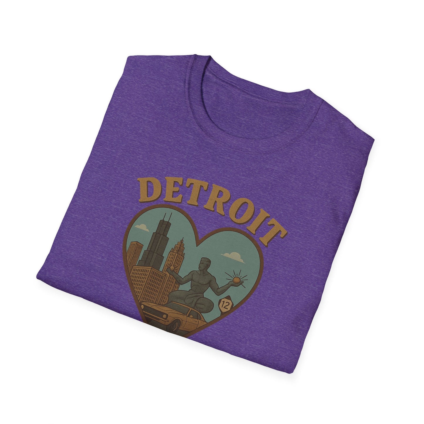 Embrace the Spirit of Detroit in Heart-Shaped Comfort, Limited Edition Tee
