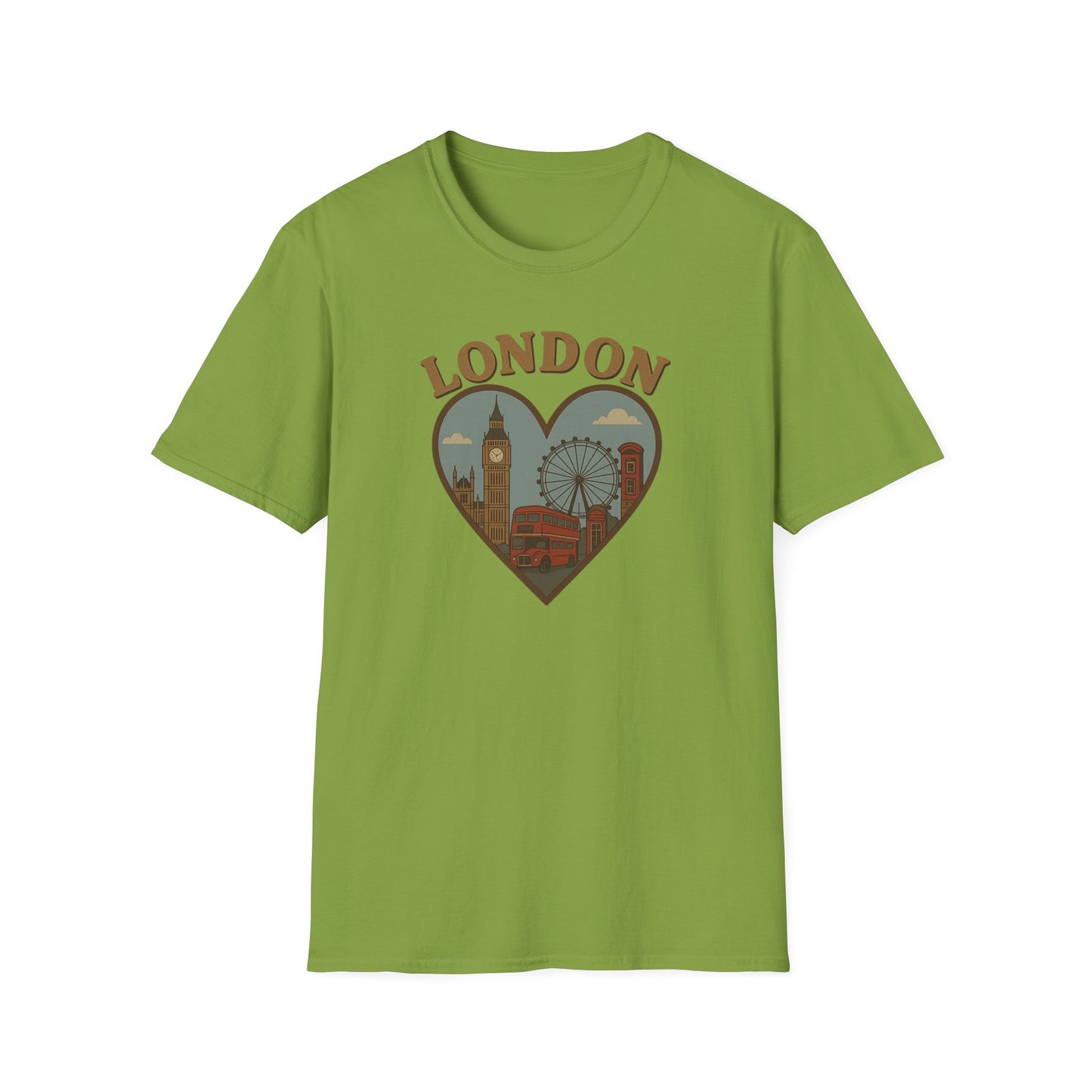 Celebrate Your Love for London with This Quirky Gildan 64000 Soft T-Shirt