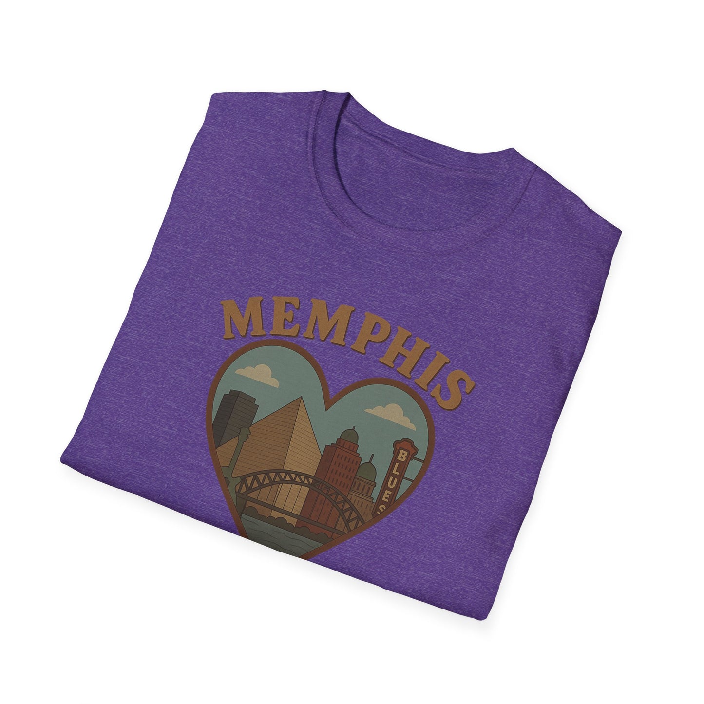 Love Memphis T-Shirt: Heartfelt Ode to Blues and Pyramids