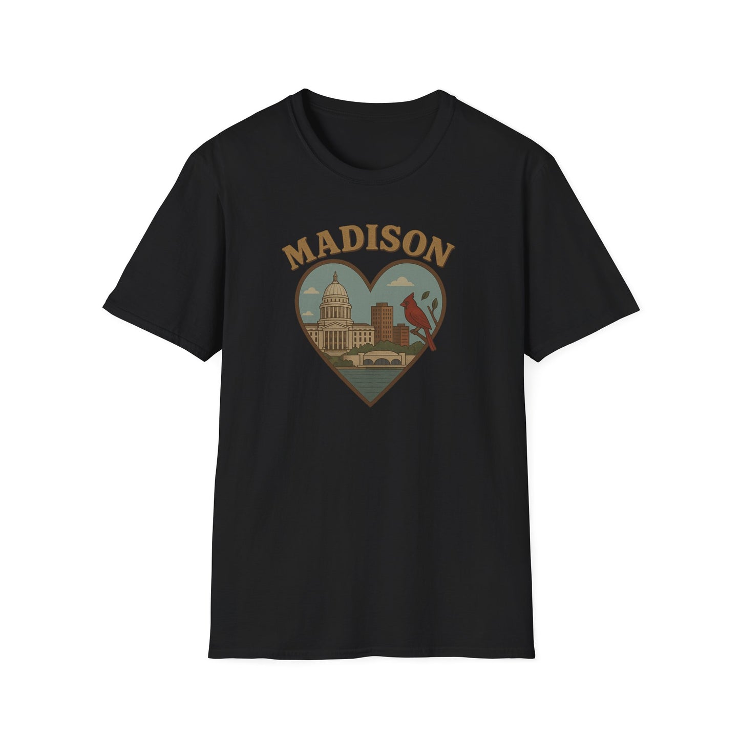 Fall in Love with Madison's Irreverent Heart and Cardinal T-Shirt