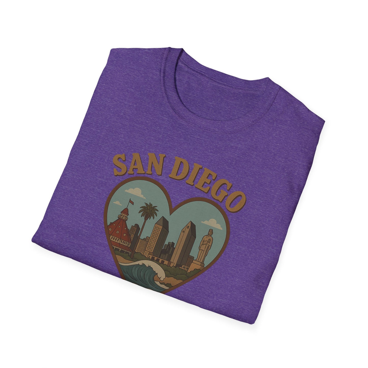 Fall in Love with San Diego Vibes: Unisex Gildan Soft Tee