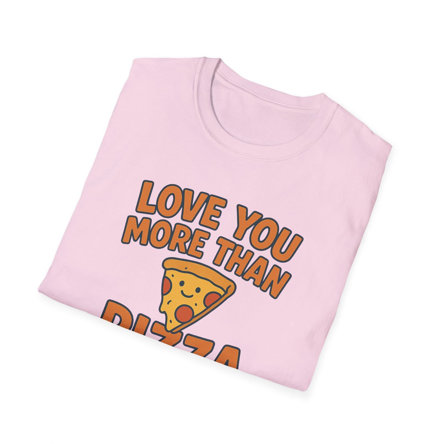 Pizza Love Proclamation: Cheesy Typography Design, Cartoon Food Humor Graphic