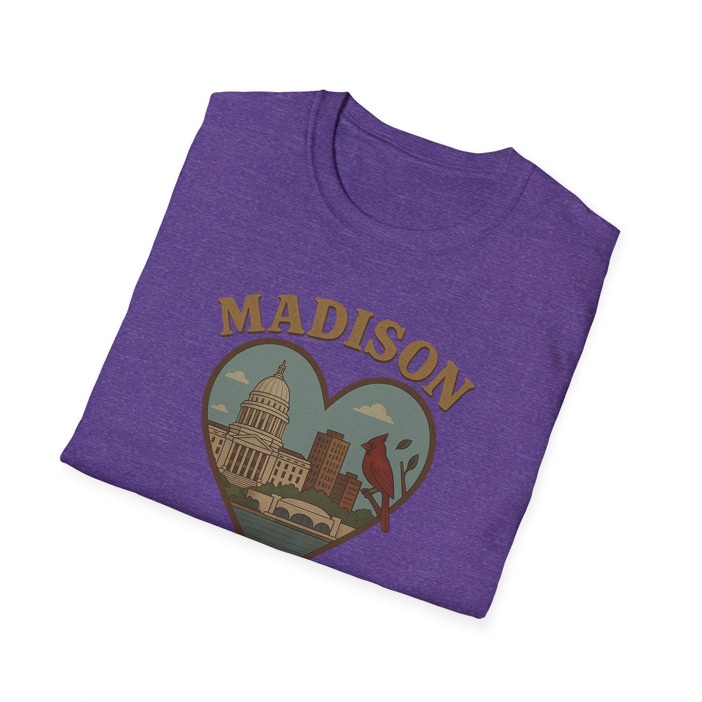 Fall in Love with Madison's Irreverent Heart and Cardinal T-Shirt