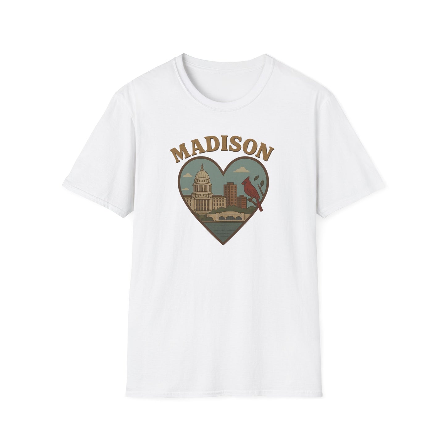 Fall in Love with Madison's Irreverent Heart and Cardinal T-Shirt