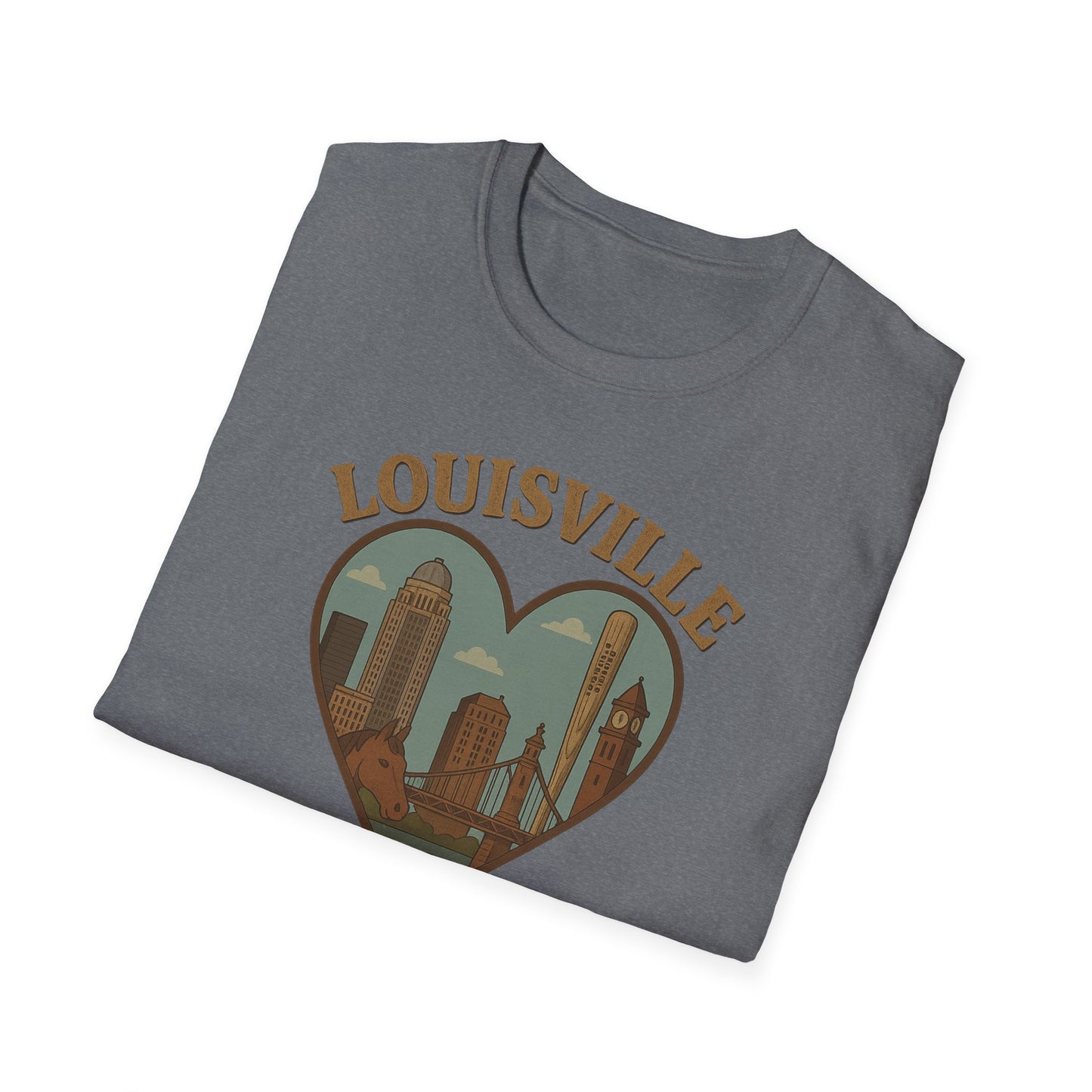 Unisex Louisville Skyline Shirt: Love, Horses & Bourbon!