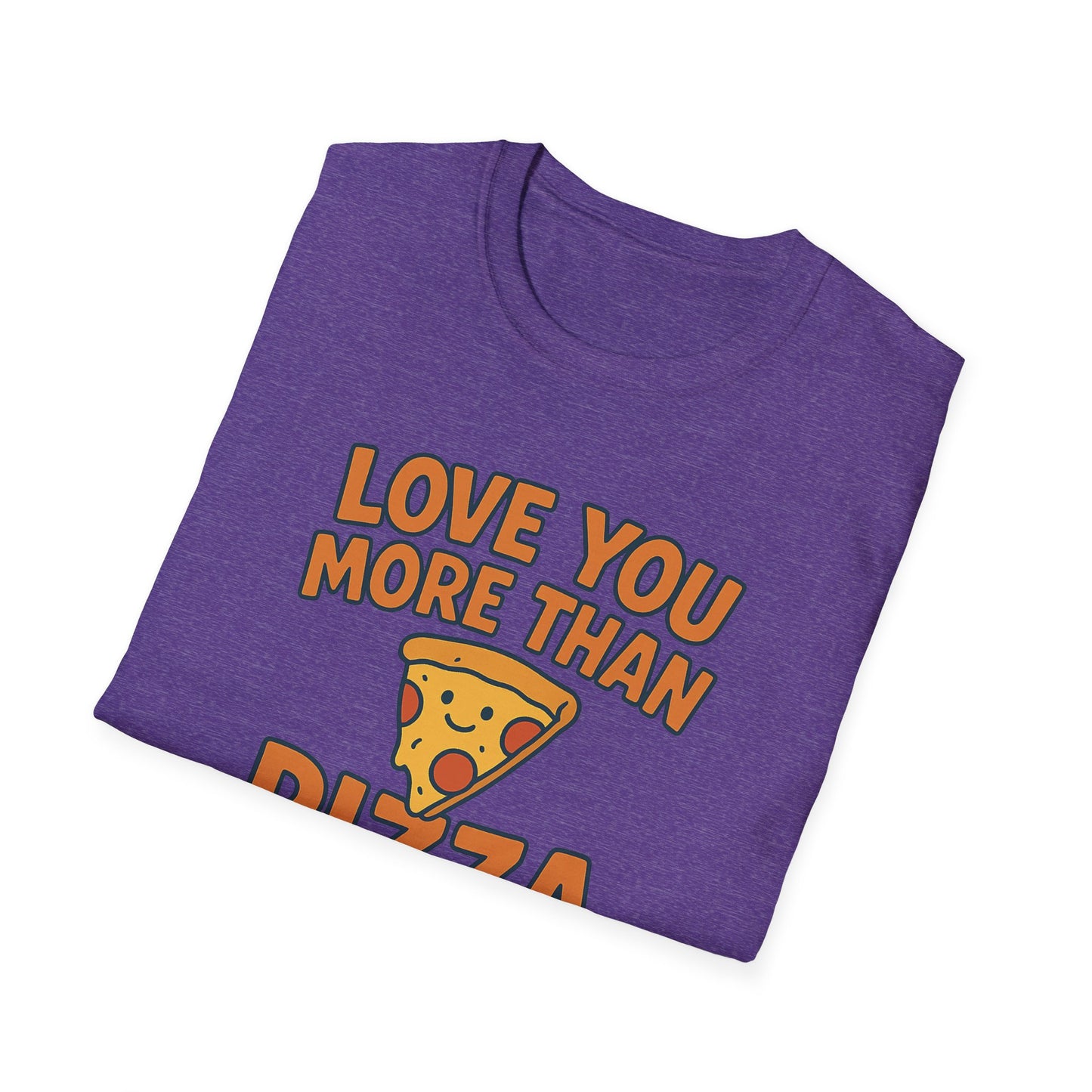 Pizza Love Proclamation: Cheesy Typography Design, Cartoon Food Humor Graphic