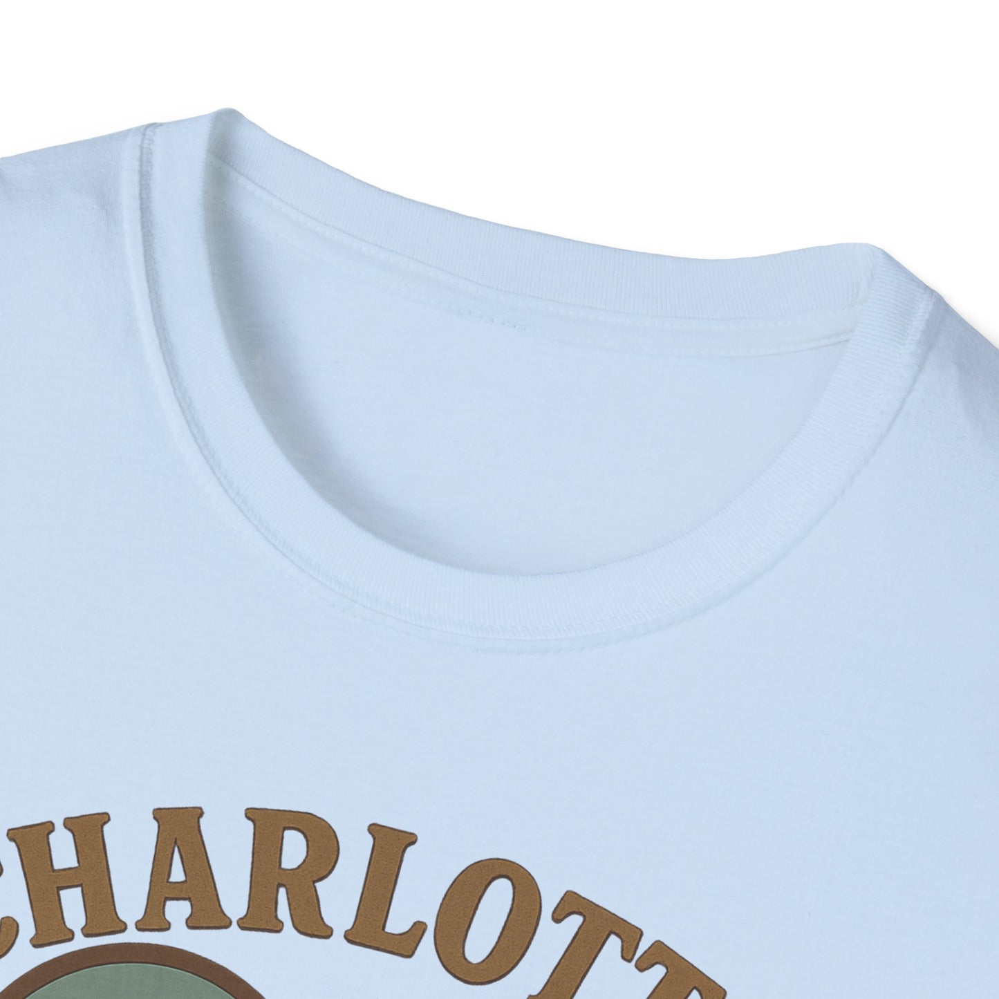 Fall in Love with Charlotte Unisex T-Shirt - Heartfelt City Skyline Style!