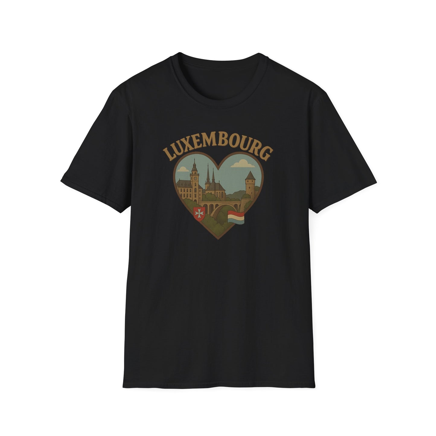 Unleash Your Inner Traveler with This Luxembourg Heartbeat Shirt!