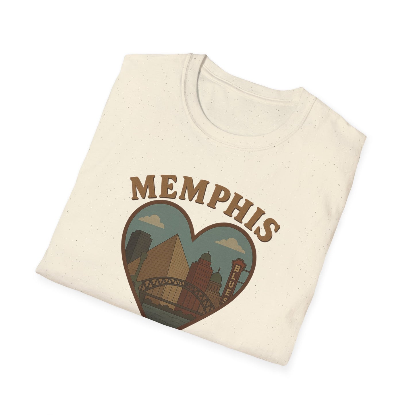 Love Memphis T-Shirt: Heartfelt Ode to Blues and Pyramids