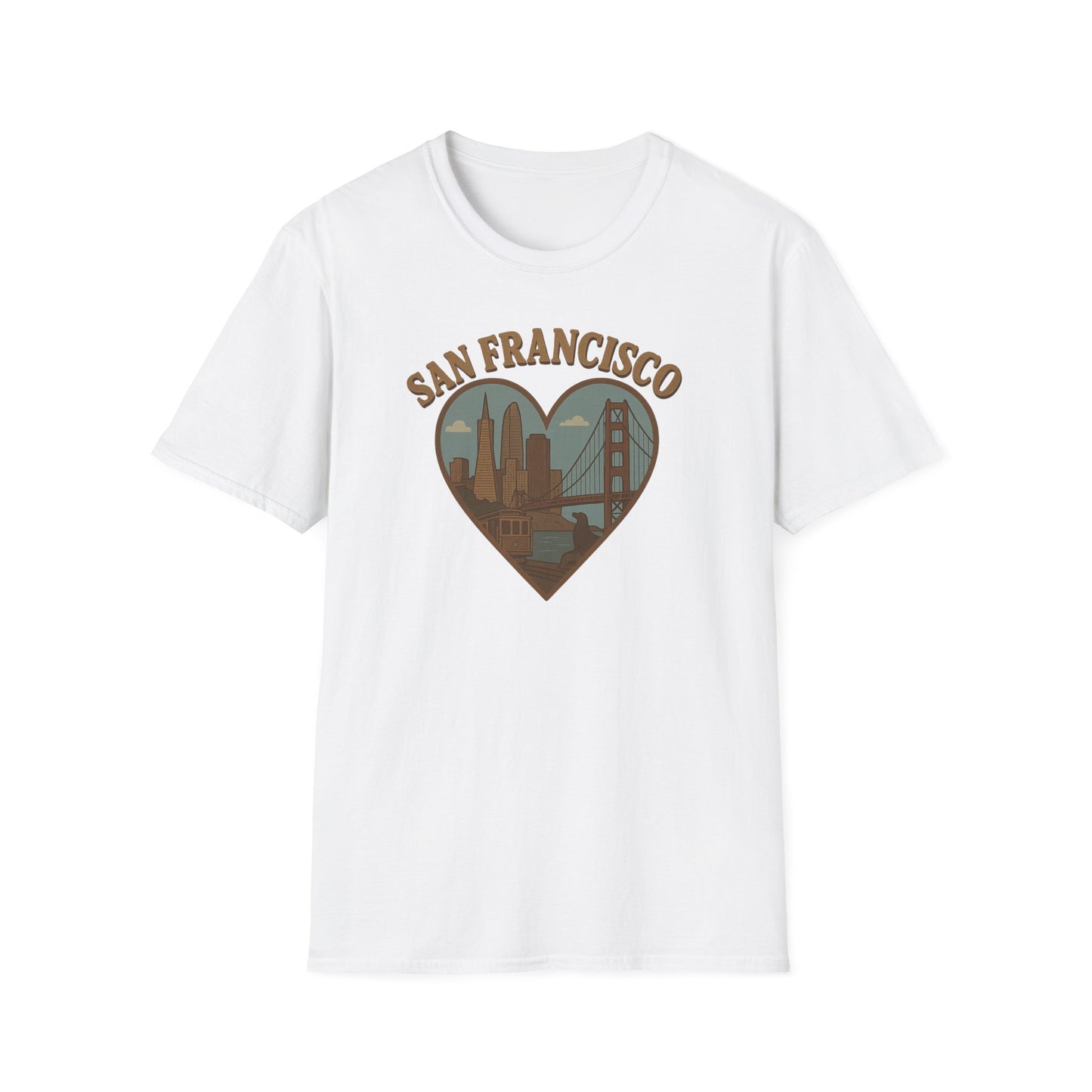 Heart of San Francisco: Vintage Skyline T-Shirt