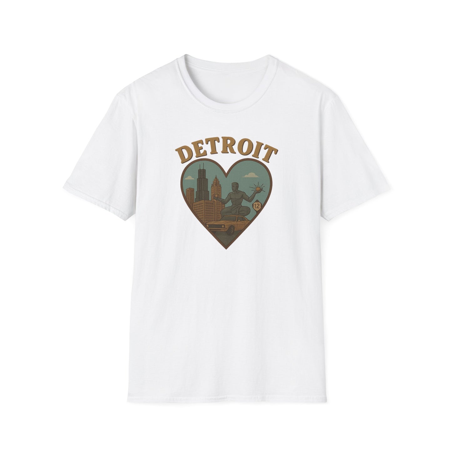 Embrace the Spirit of Detroit in Heart-Shaped Comfort, Limited Edition Tee