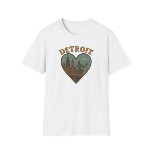 Embrace the Spirit of Detroit in Heart-Shaped Comfort, Limited Edition Tee