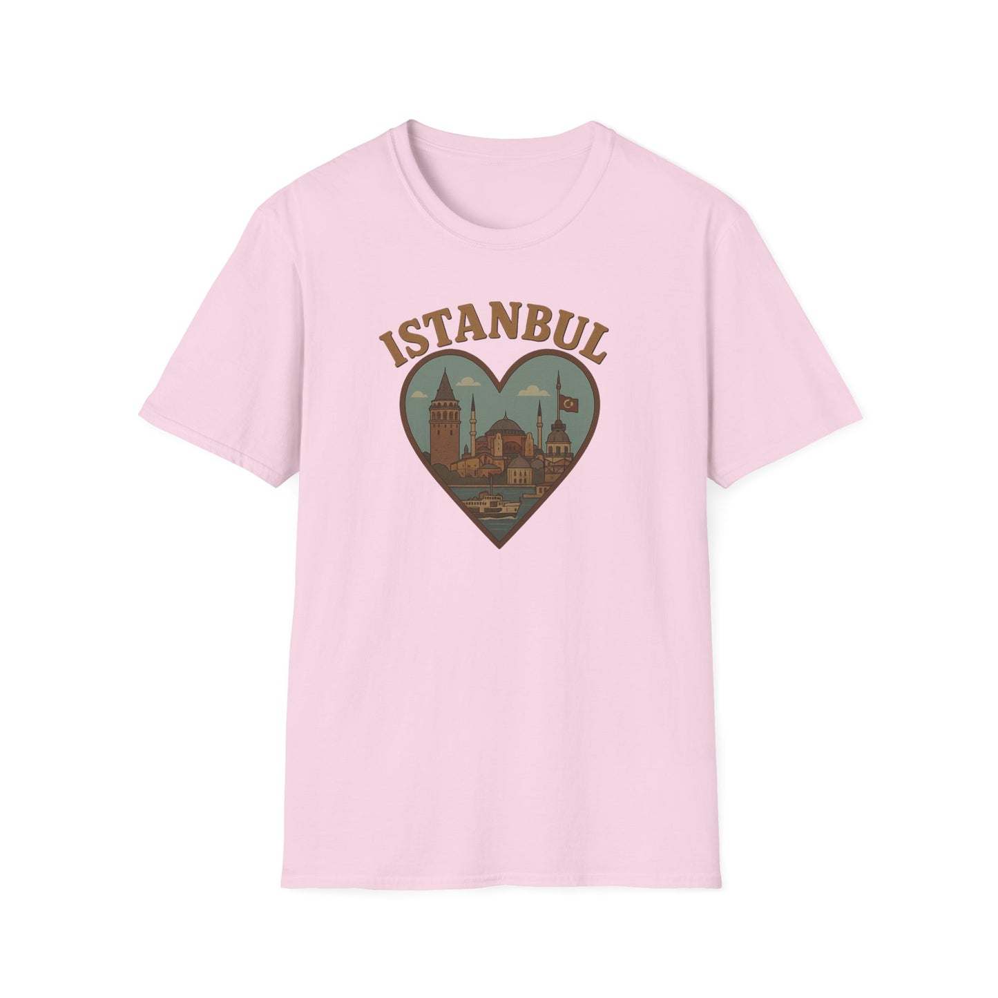 Embrace Istanbul Magic with Our Heartfelt Unisex Graphic Tee