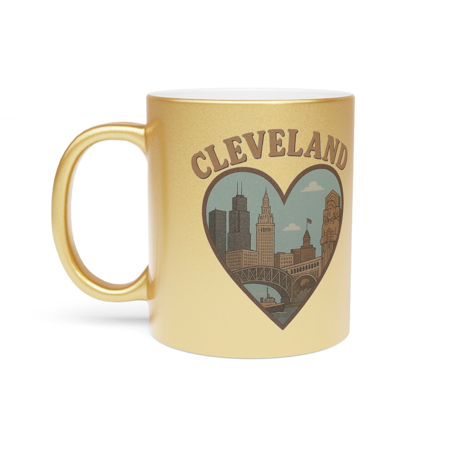 Cleveland People Rejoice: Adorn Your Life with a Vintage Metallic Mug Wonderland!
