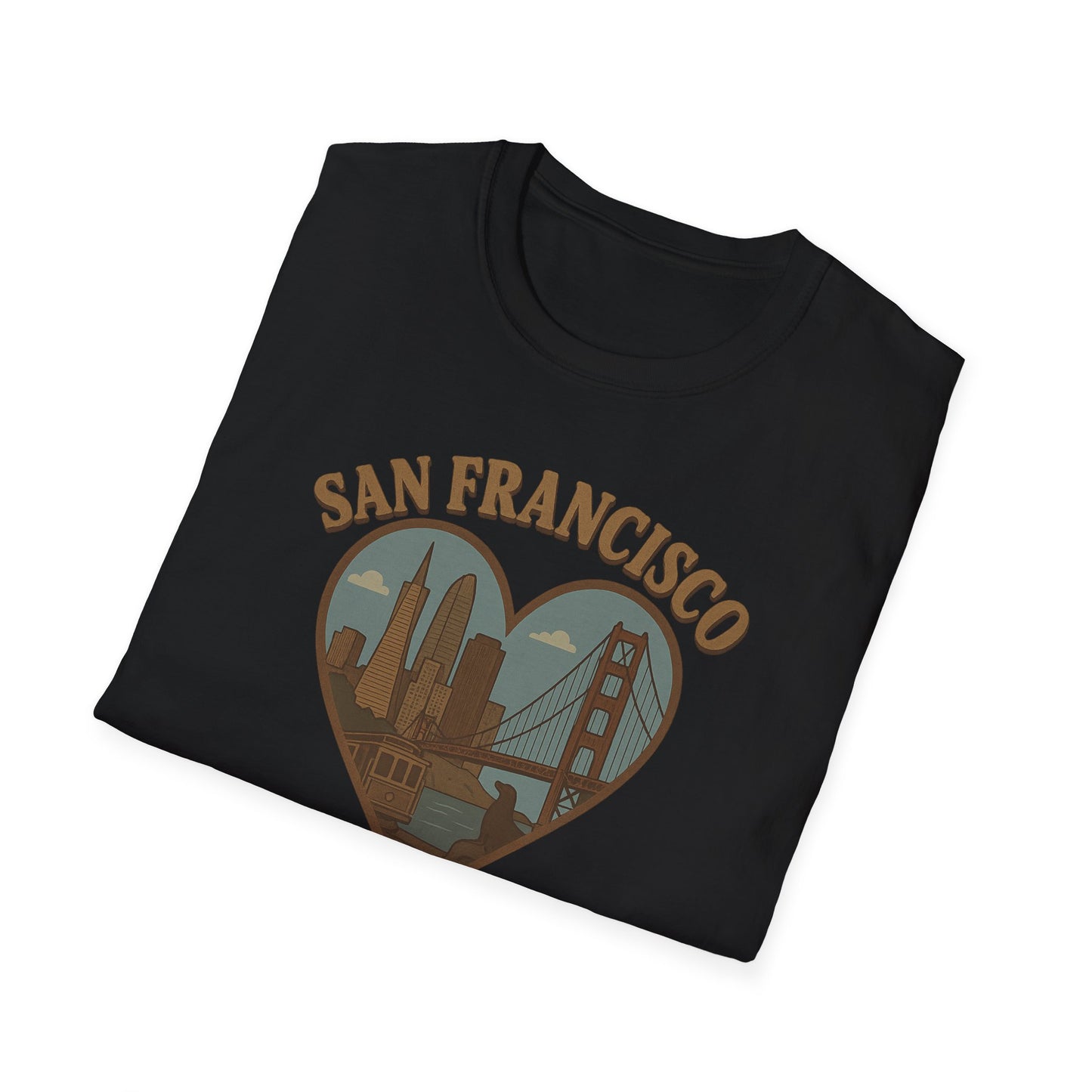 Heart of San Francisco: Vintage Skyline T-Shirt